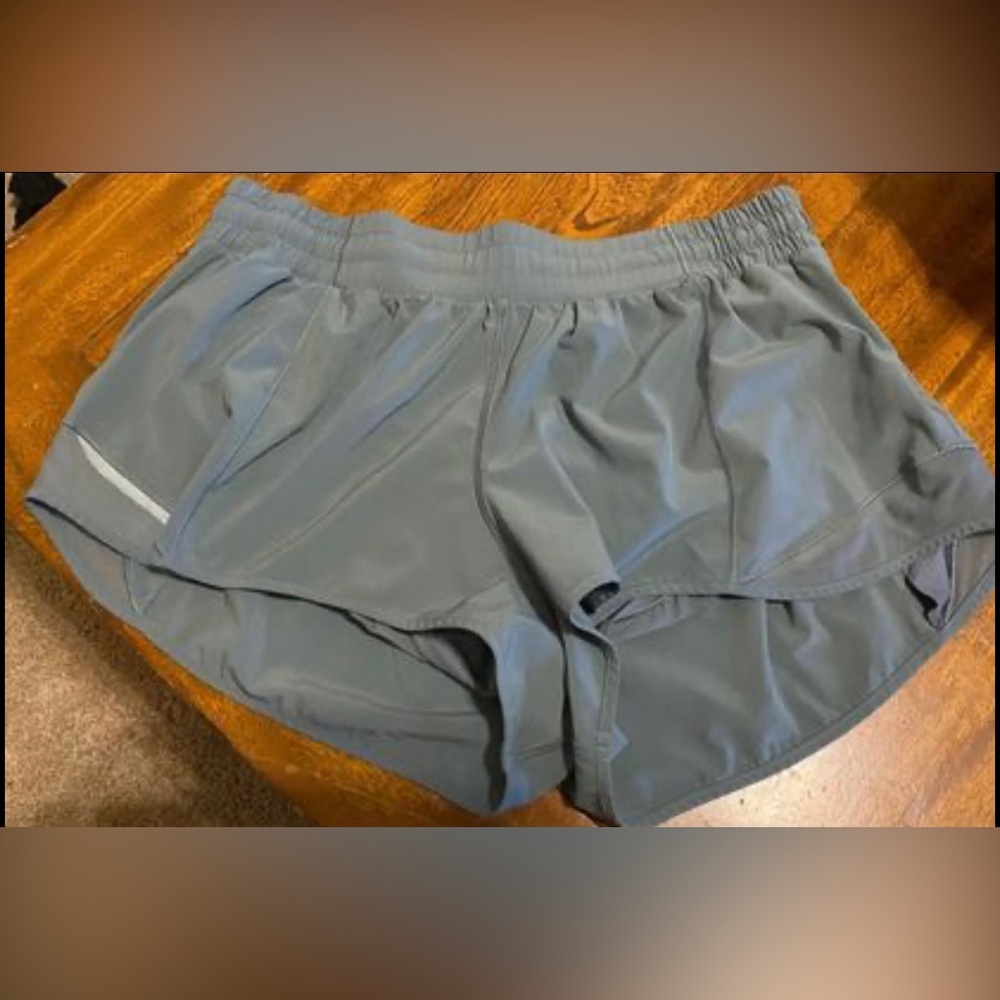 Blue/Grey Lululemon Hotty Hot Shorts